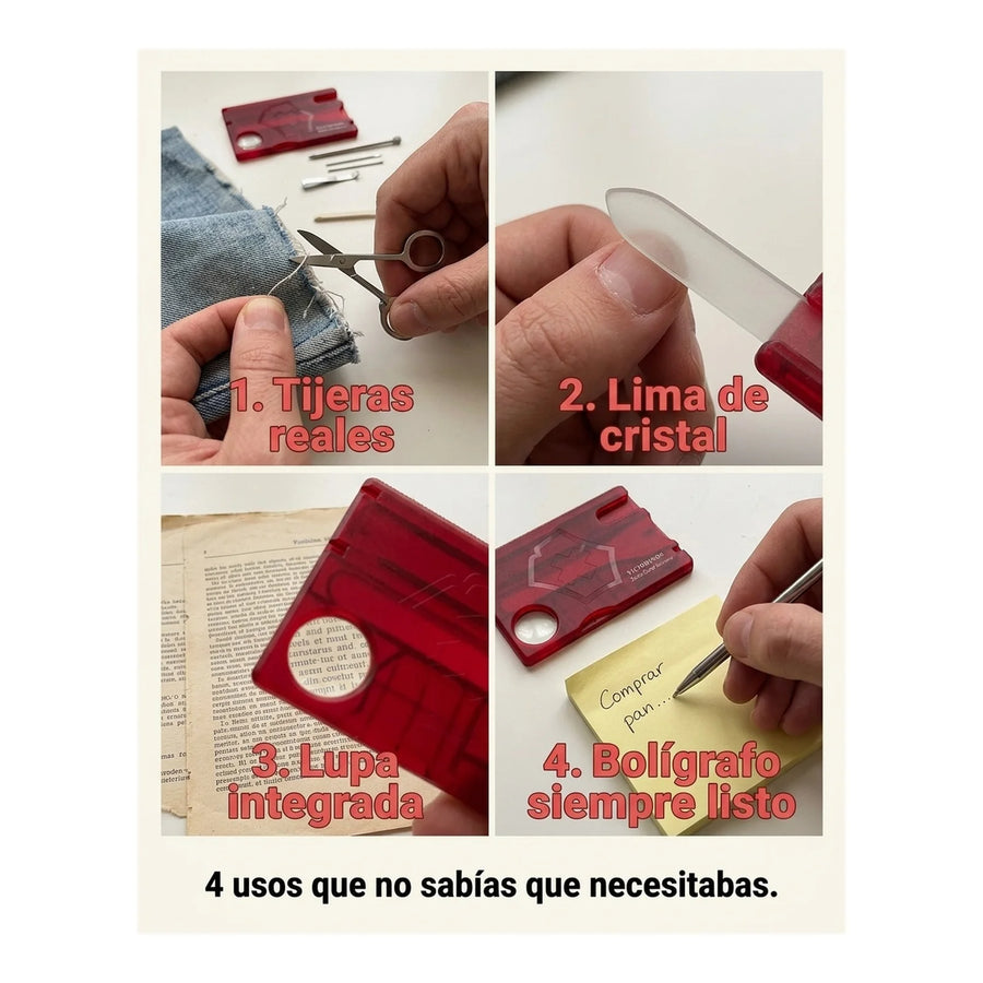 Swisscard Nail Care Victorinox Rojo 0.7240.t Premium Uñas