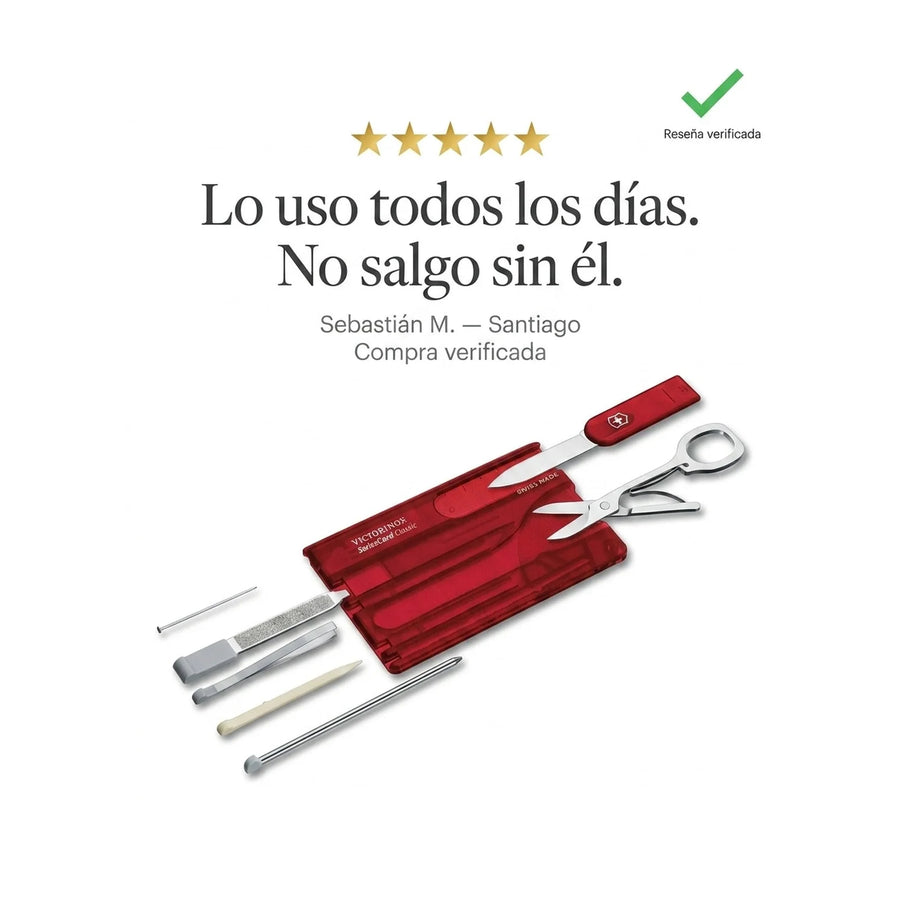 Swisscard Nail Care Victorinox Rojo 0.7100.t Premium Uñas