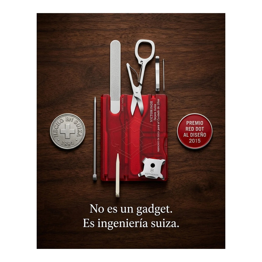 Swisscard Nail Care Victorinox Rojo 0.7240.t Premium Uñas
