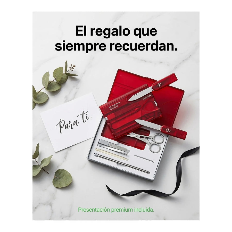 Swisscard Nail Care Victorinox Rojo 0.7100.t Premium Uñas