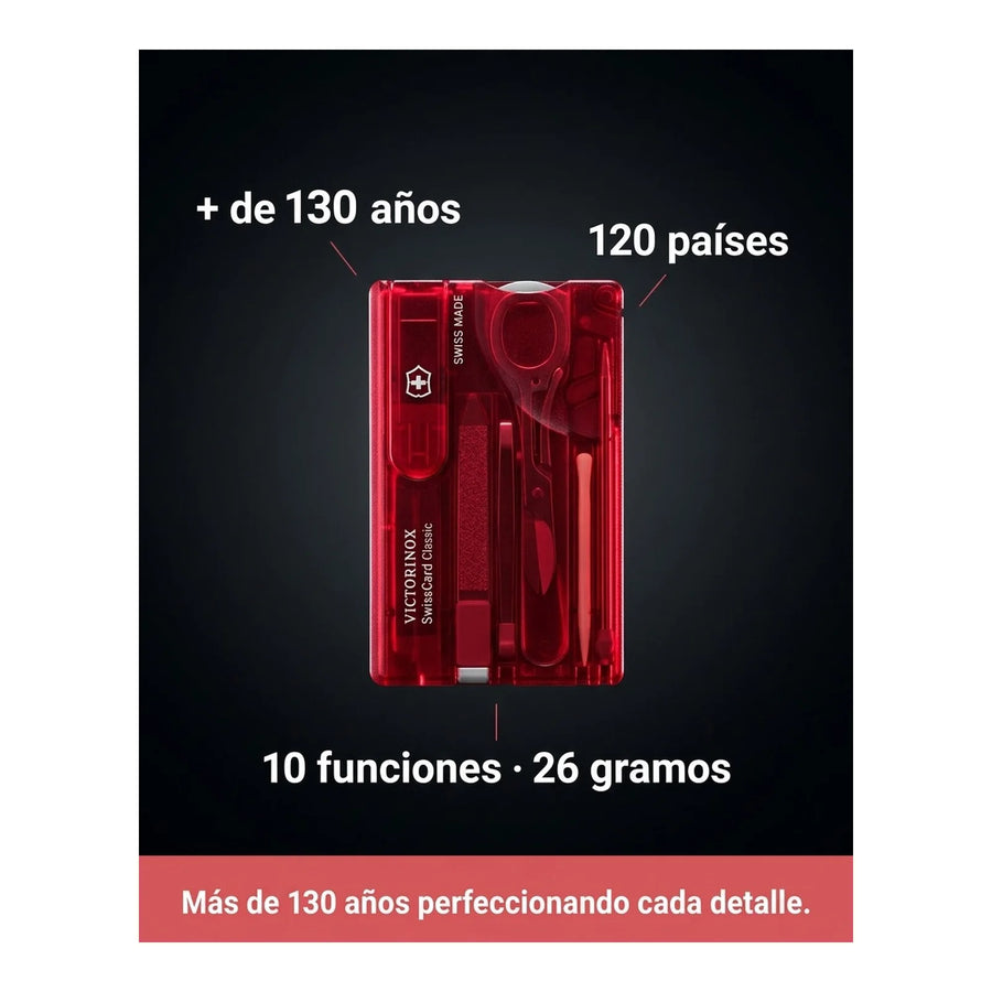 Swisscard Nail Care Victorinox Rojo 0.7100.t Premium Uñas