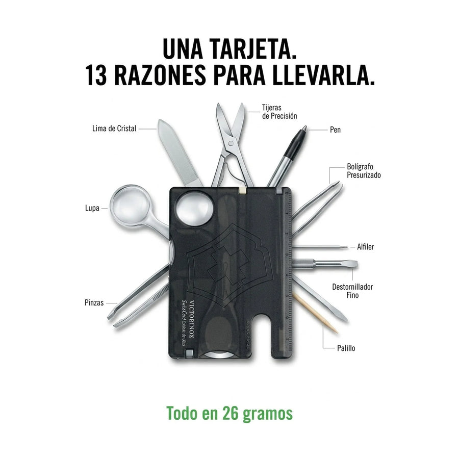 Swisscard Nail Care Victorinox Negro 0.7240.t3 Premium Uñas