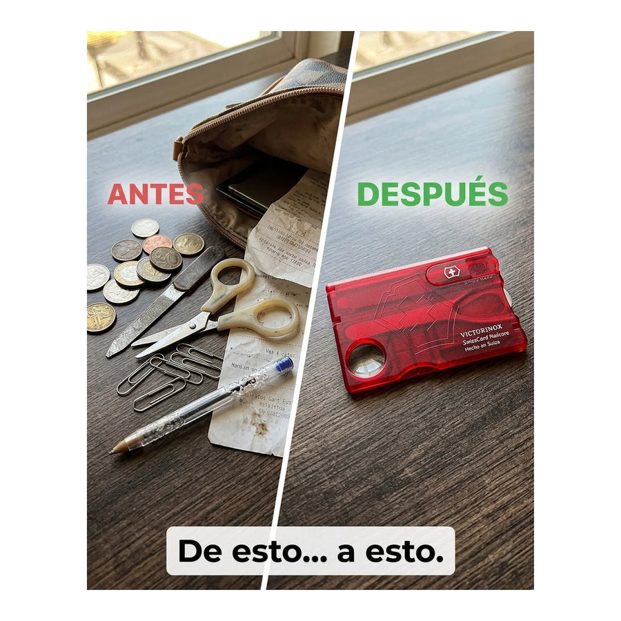 Swisscard Nail Care Victorinox Rojo 0.7240.t Premium Uñas