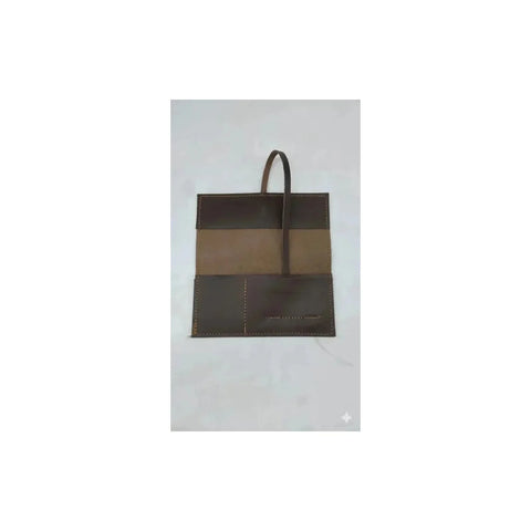 Tabaquera Extra Grande Cuero + Grabado Láser Café Liso
