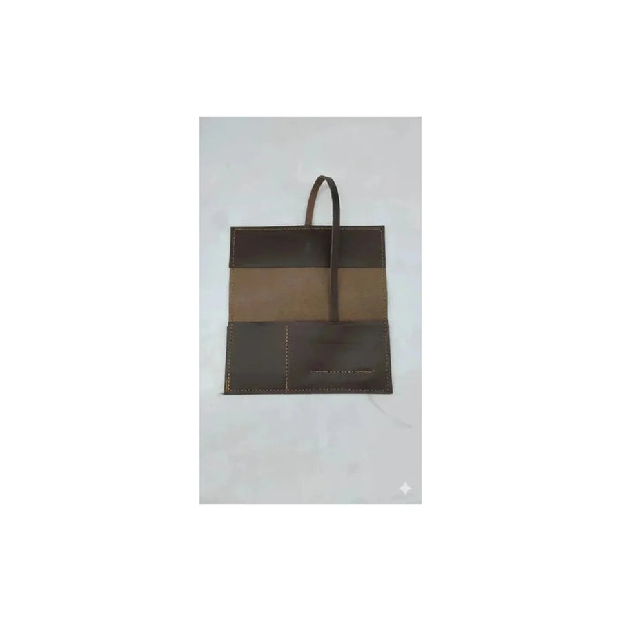 Tabaquera Extra Grande Cuero + Grabado Láser Café Liso