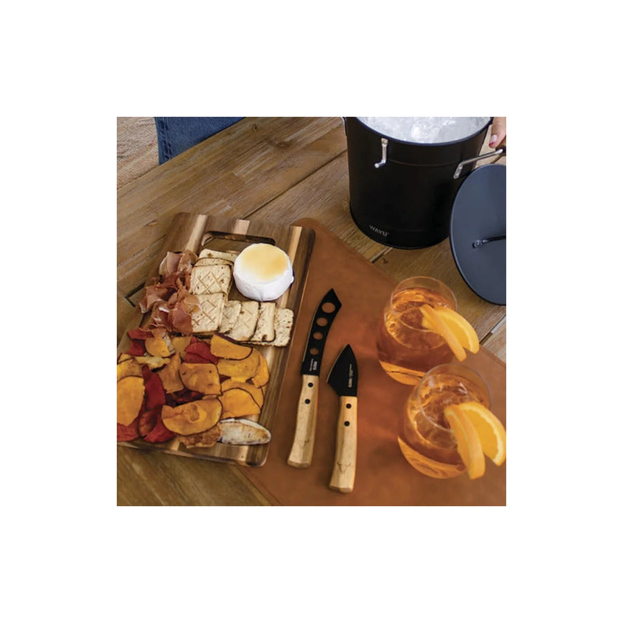 Tabla De Cortar Picar Carne Acacia 33cm Wayu Asado Parrilla