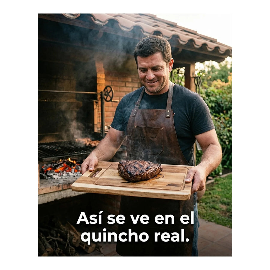 Tabla De Cortar Picar Carne 45cm Wayu + Grabado Personalizado