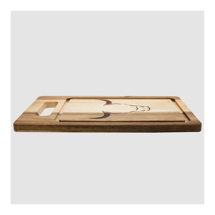 Tabla De Cortar Picar Carne Acacia 33cm Wayu + Grabado Personalizado