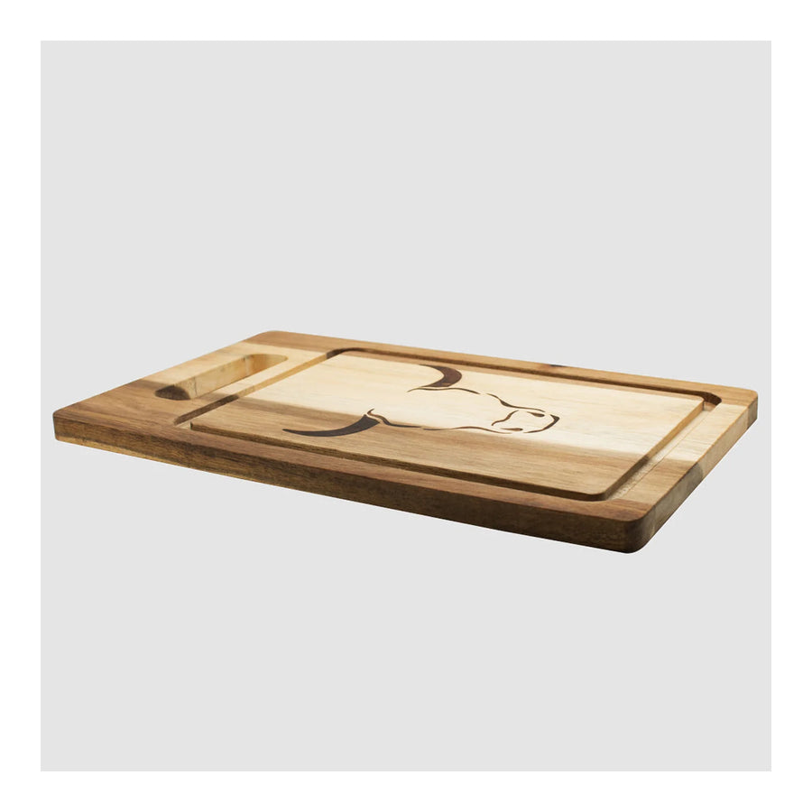 Tabla De Cortar Picar Carne Acacia 33cm Wayu + Grabado Personalizado