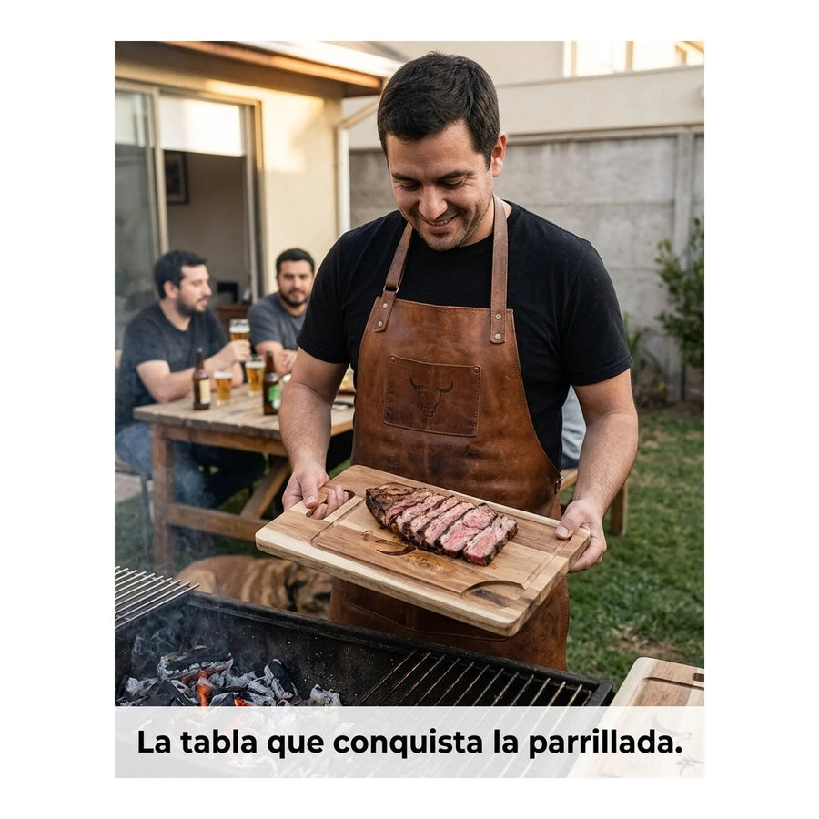 Tabla De Cortar Picar Carne 50cm Wayu + Grabado Personalizado