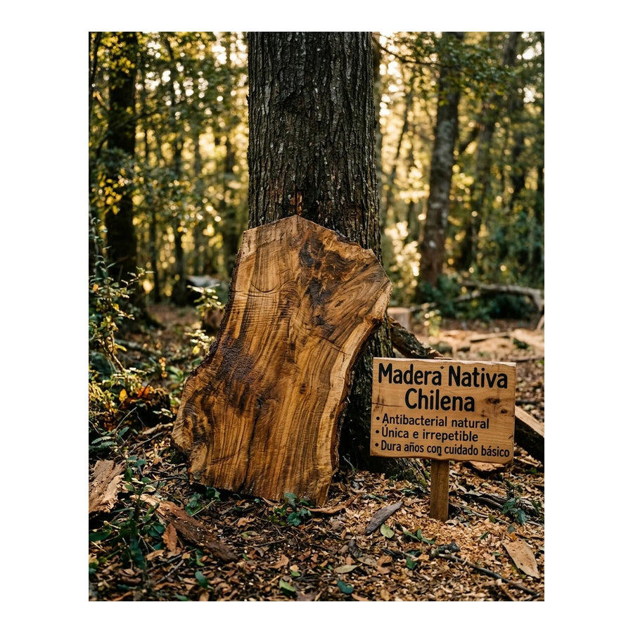 Tabla para Carne Madera Nativa 30cm + Grabado Personalizado