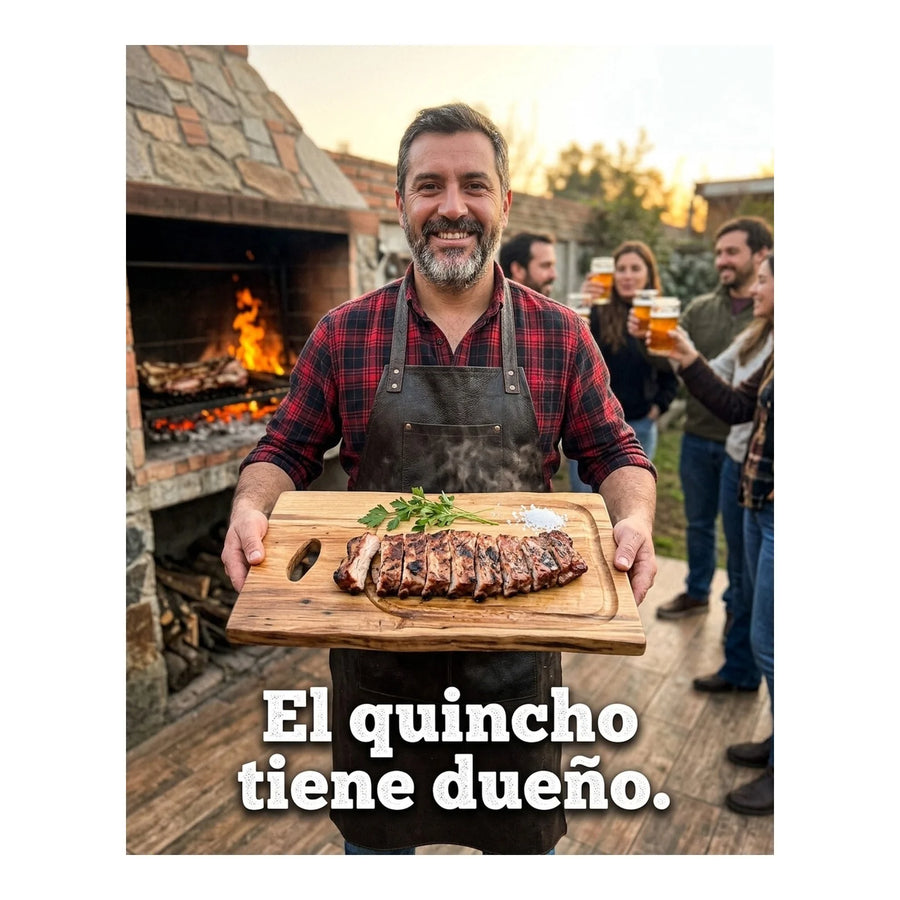 Tabla para Carne Madera Nativa 50cm + Grabado Personalizado