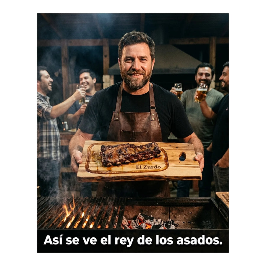 Tabla para Carne Madera Nativa 30cm + Grabado Personalizado