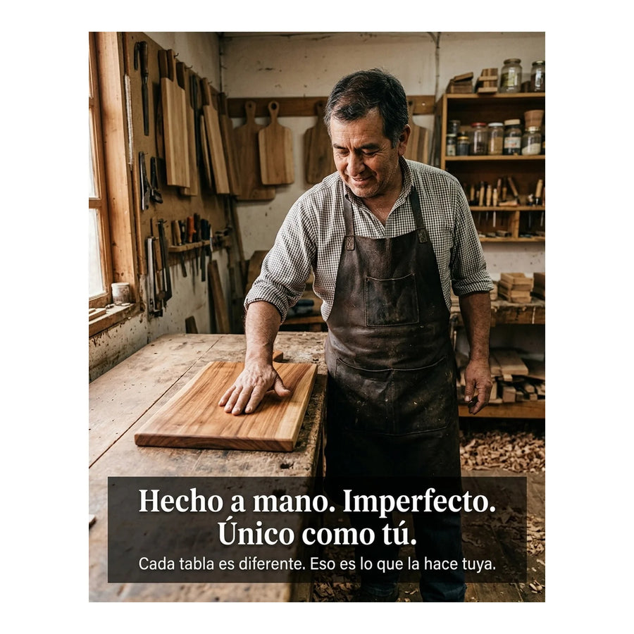 Tabla para Carne Madera Nativa 40cm + Grabado Personalizado
