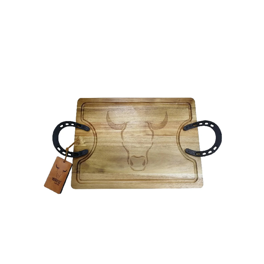 Tabla Para Picar Carne Picadillos Madera Premium Wayu Large + Grabado Personalizado