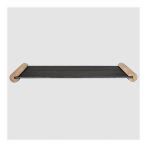 Tabla Piedra Pizarra Wayu 40cm Liso Negro