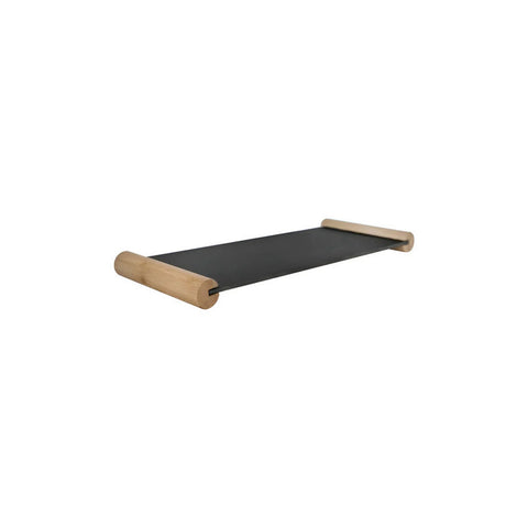 Tabla Piedra Pizarra Wayu 40cm Liso Negro