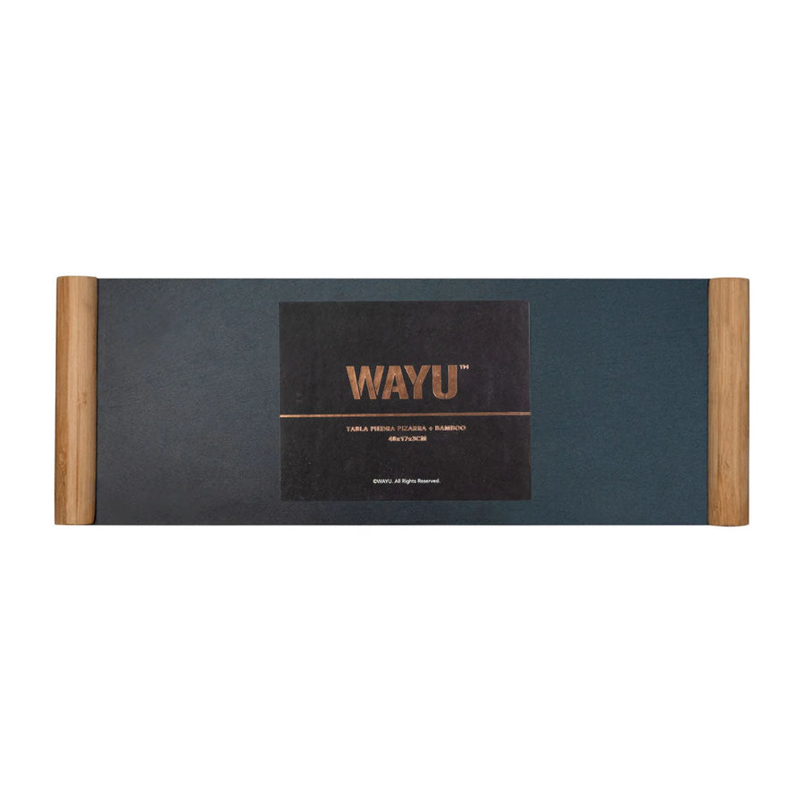 Tabla Piedra Pizarra Wayu 48x17cm Negro
