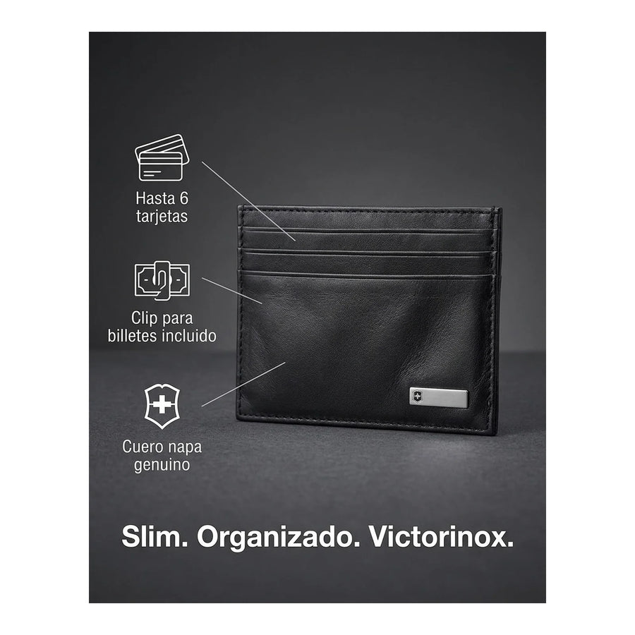 Tarjetero + Clip Victorinox Altius 3.0 Rome Black 30163001