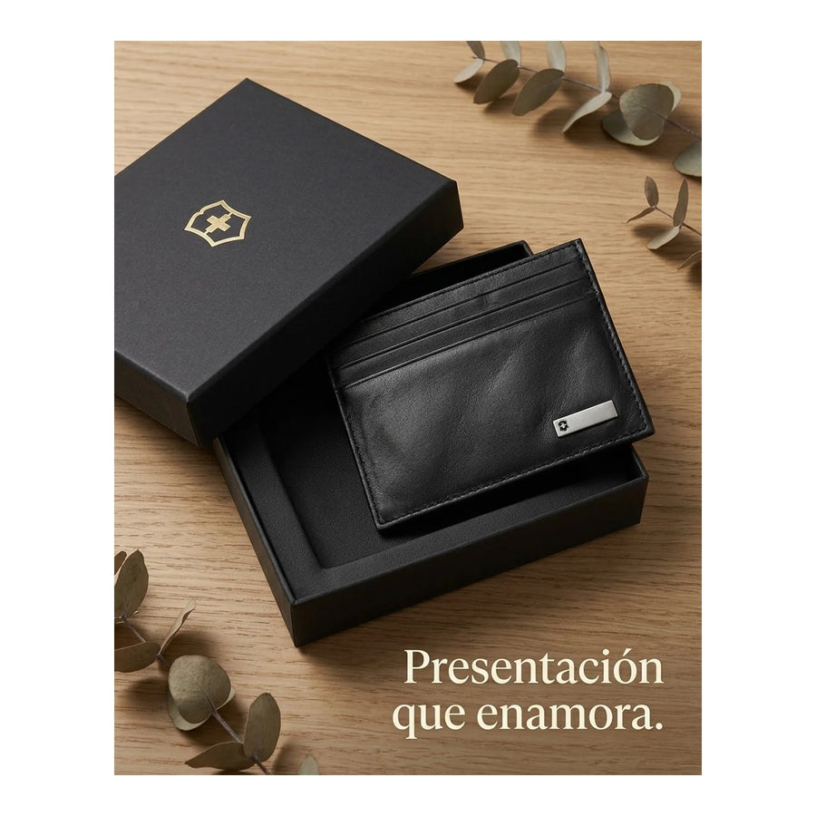 Tarjetero + Clip Victorinox Altius 3.0 Rome Black 30163001