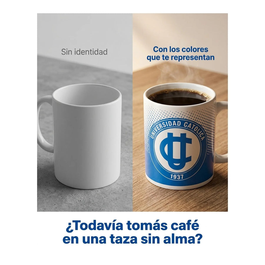 Tazón Mug Clásico Universidad Catolica Uc Café Té Coffee