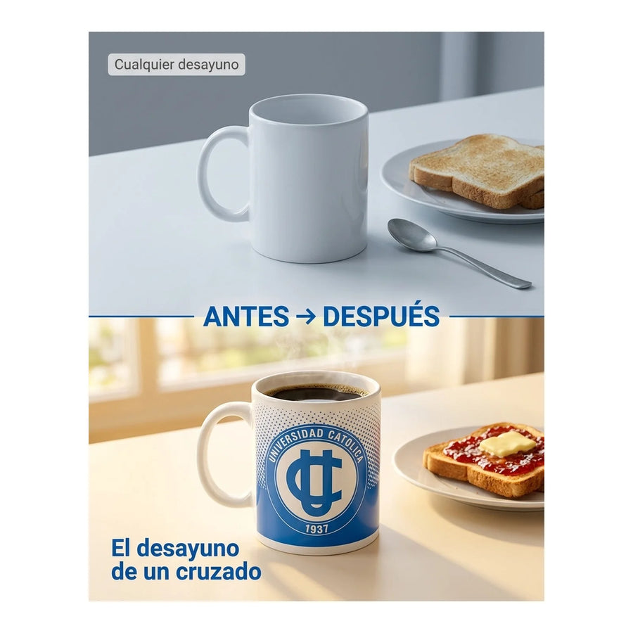 Tazón Mug Clásico Universidad Catolica Uc Café Té Coffee