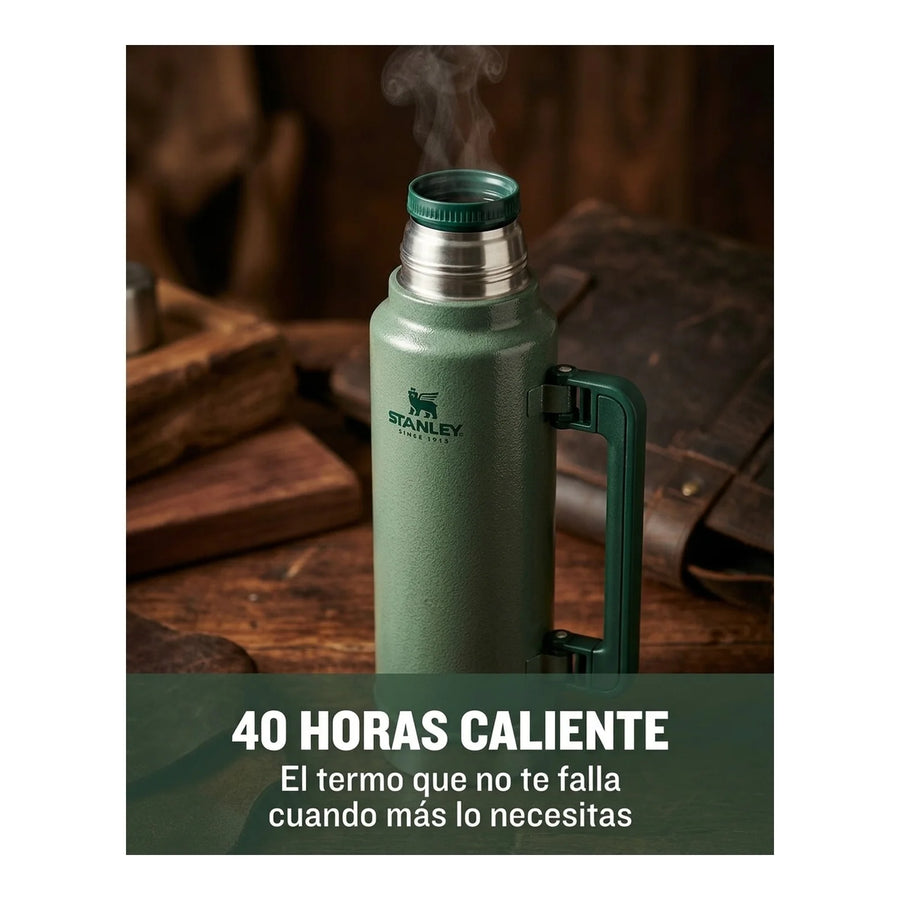 Termo 1.4 Lt Stanley Verde + Grabado Personalizado