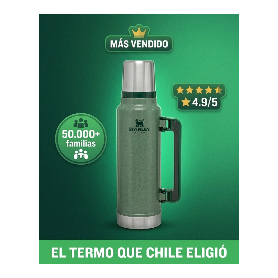 Termo 1.4 Lt Stanley Verde + Grabado Personalizado
