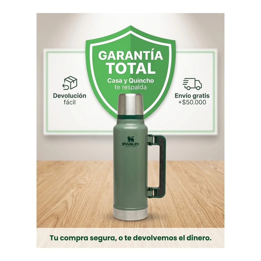 Termo 1.4 Lt Stanley Verde + Grabado Personalizado