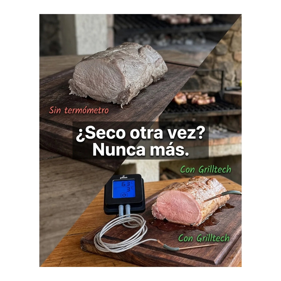 Termómetro Bluetooth Digital 2 Sondas Carne Asado Bbq