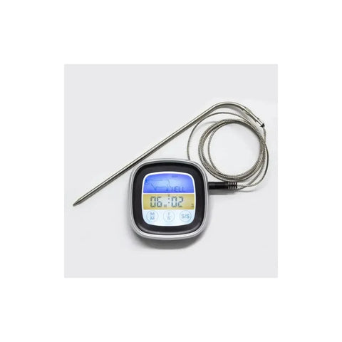 Termómetro Digital Para Carnes Asado Parrilla Ahumado Bbq Plateado