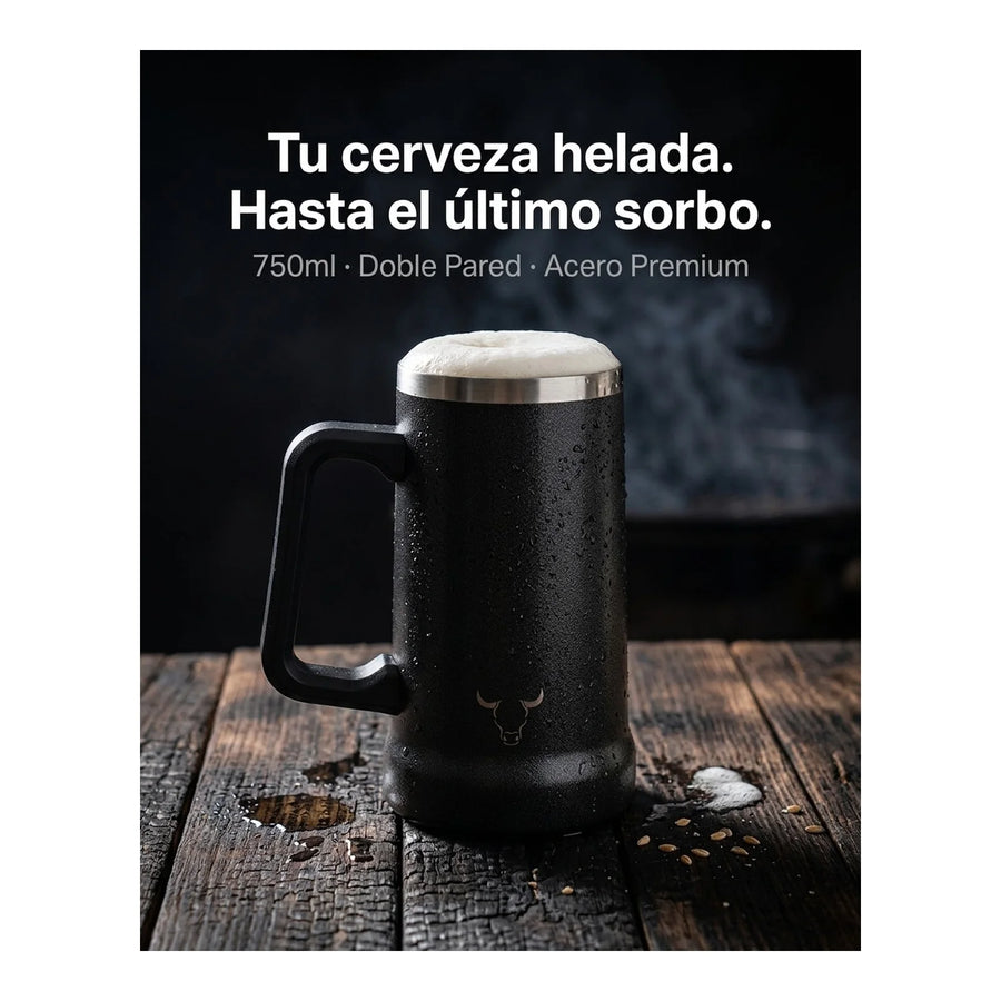 Vaso Acero Inoxidable Wayu 750 Ml Beer Mug Cerveza Bar + Grabado Personalizado