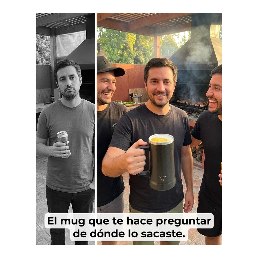 Vaso Acero Inoxidable Wayu 750 Ml Beer Mug Cerveza Bar + Grabado Personalizado