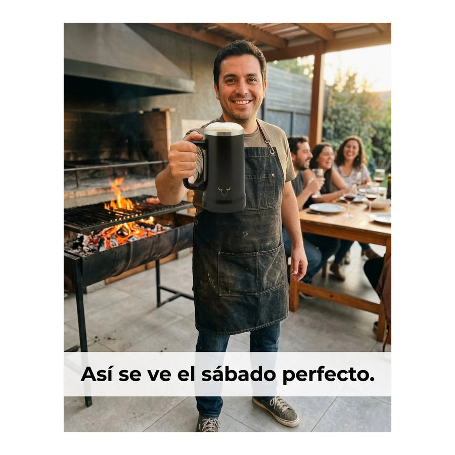Vaso Acero Inoxidable Wayu 750 Ml Beer Mug Cerveza Bar + Grabado Personalizado