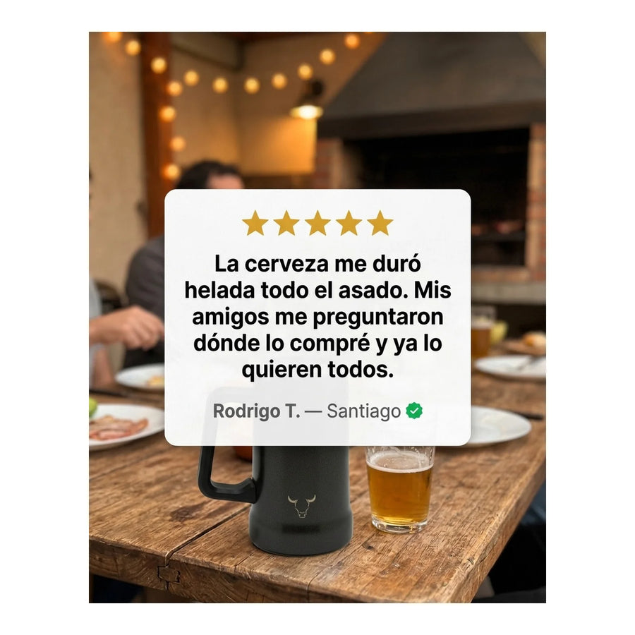 Vaso Acero Inoxidable Wayu 750 Ml Beer Mug Cerveza Bar + Grabado Personalizado
