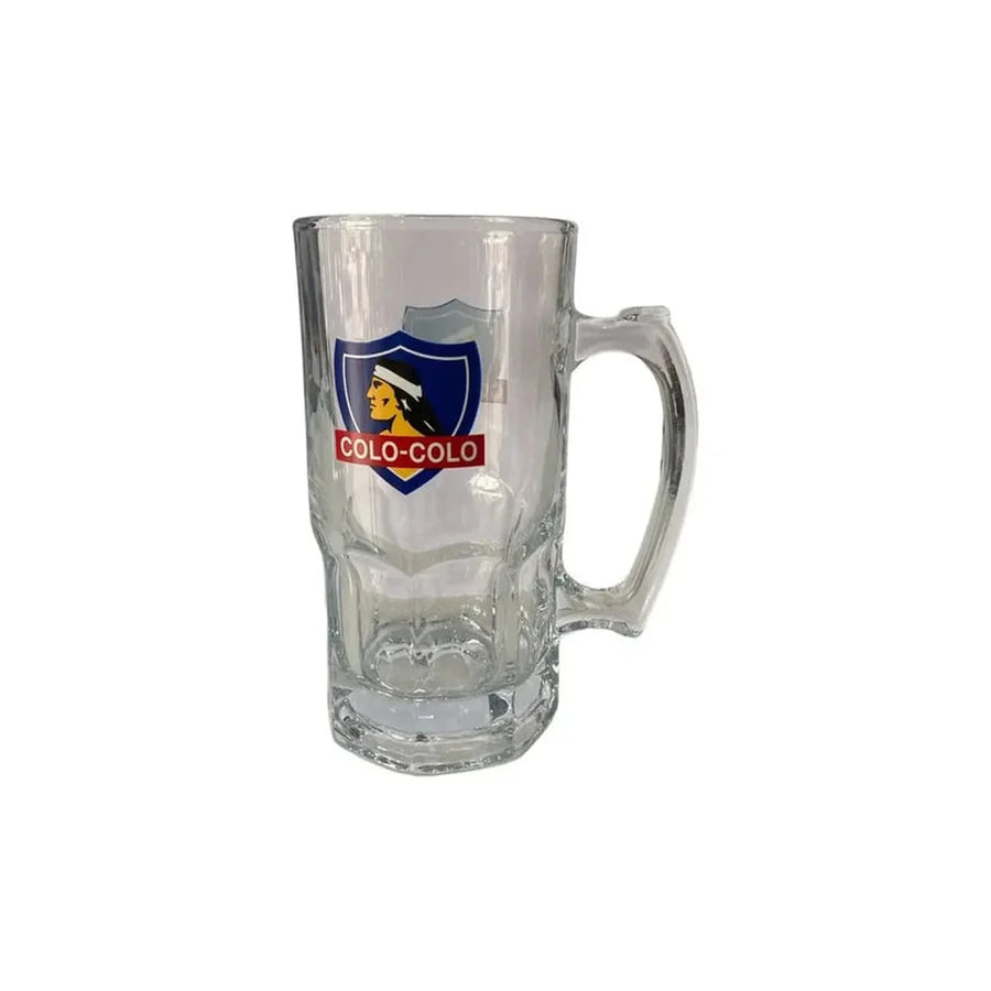 Vaso Cervecero Colo Colo De Vidrio 1 Litro