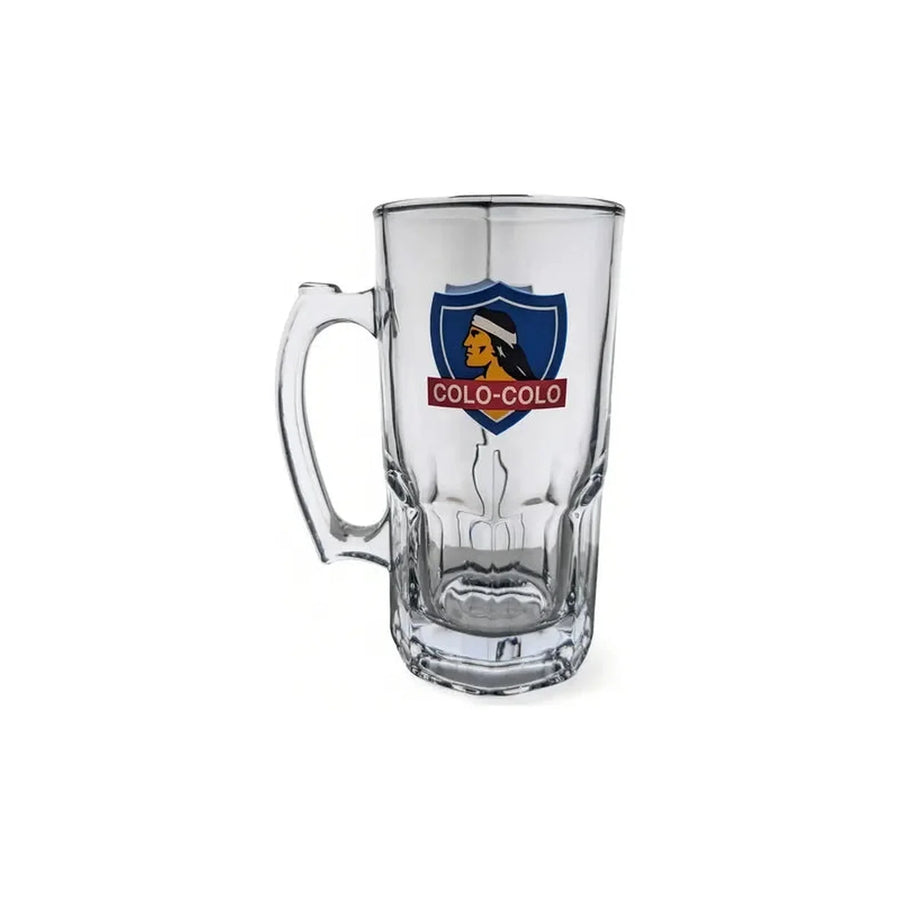 Vaso Cervecero Colo Colo De Vidrio 1 Litro
