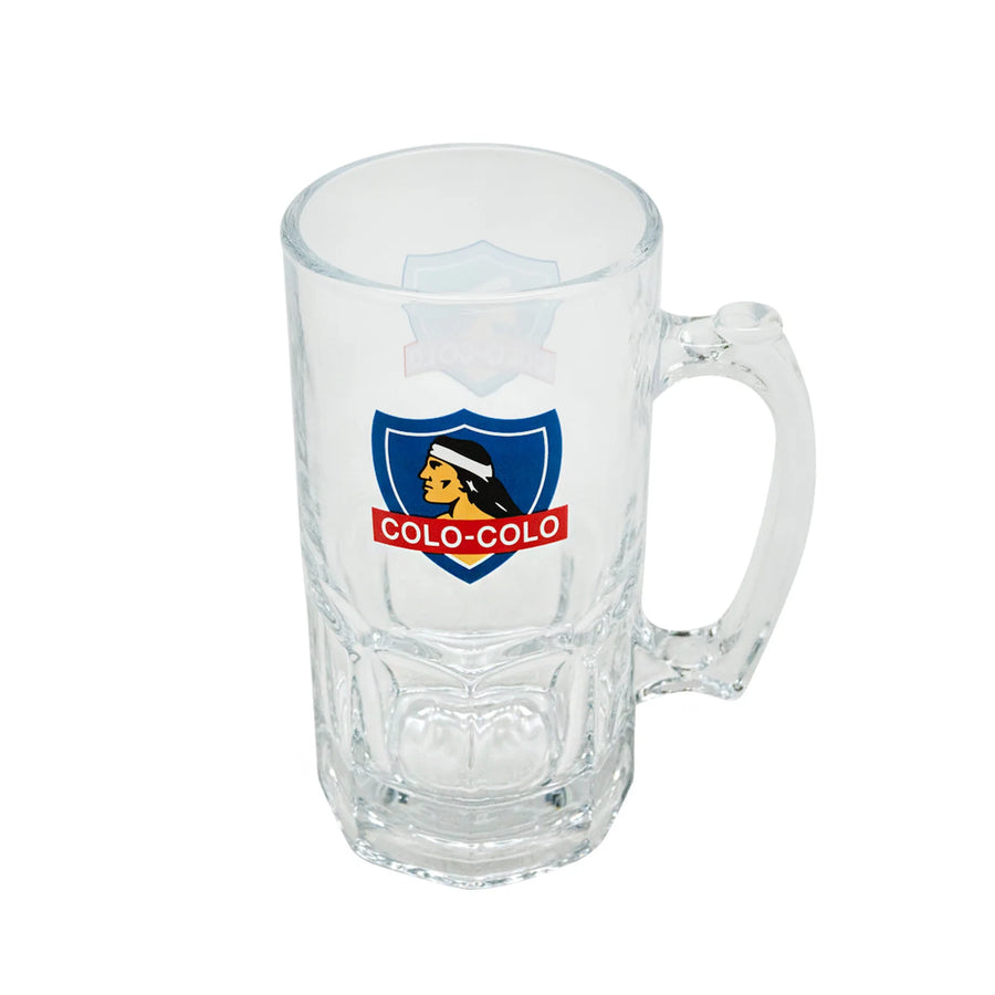 Vaso Cervecero Colo Colo De Vidrio 1 Litro