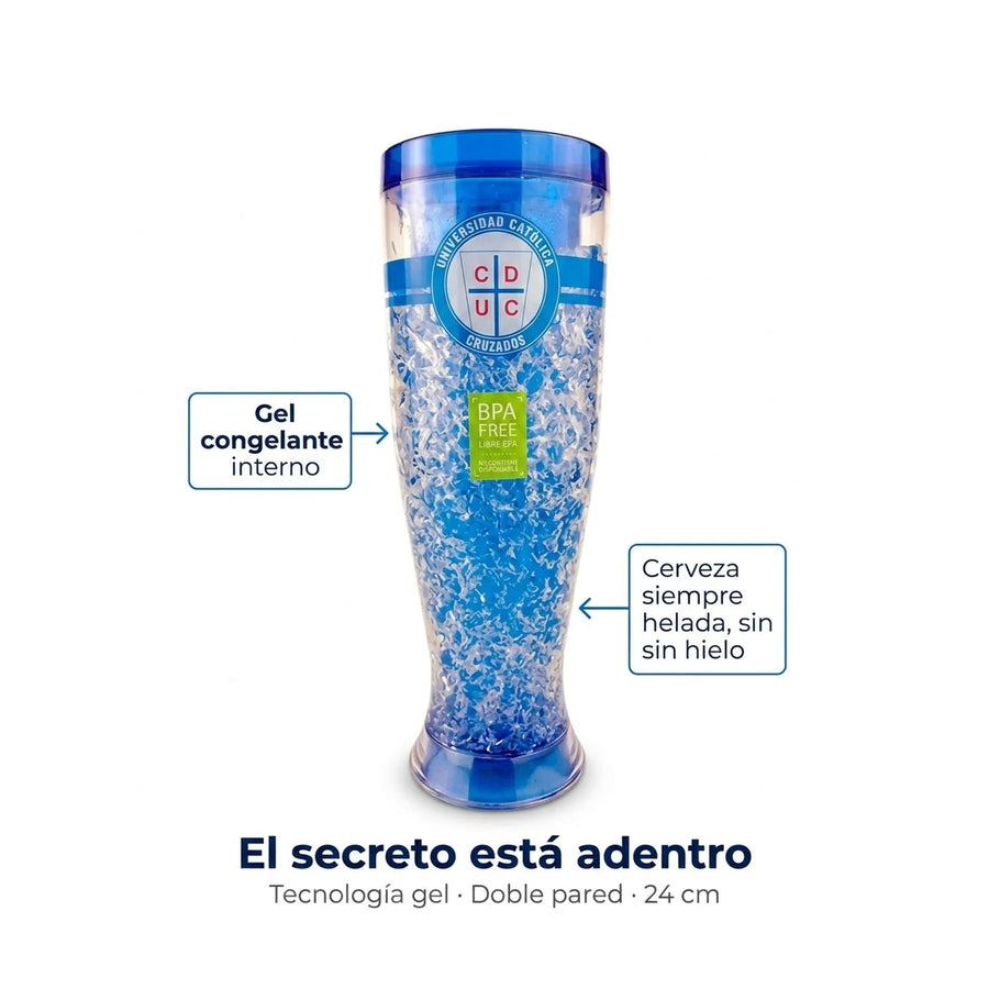 Vaso Cervecero Frozen 500ml Universidad Católica