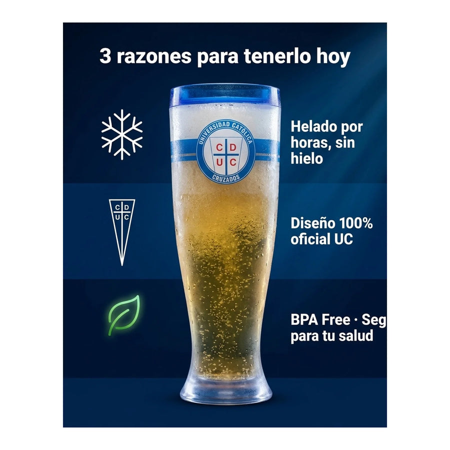 Vaso Cervecero Frozen 500ml Universidad Católica