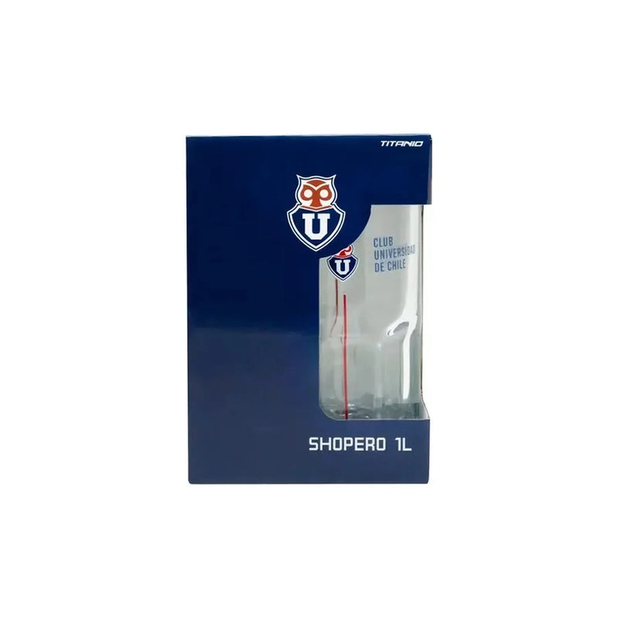 Vaso Cervecero Schopero Universidad De Chile 1 Lt Color Agua