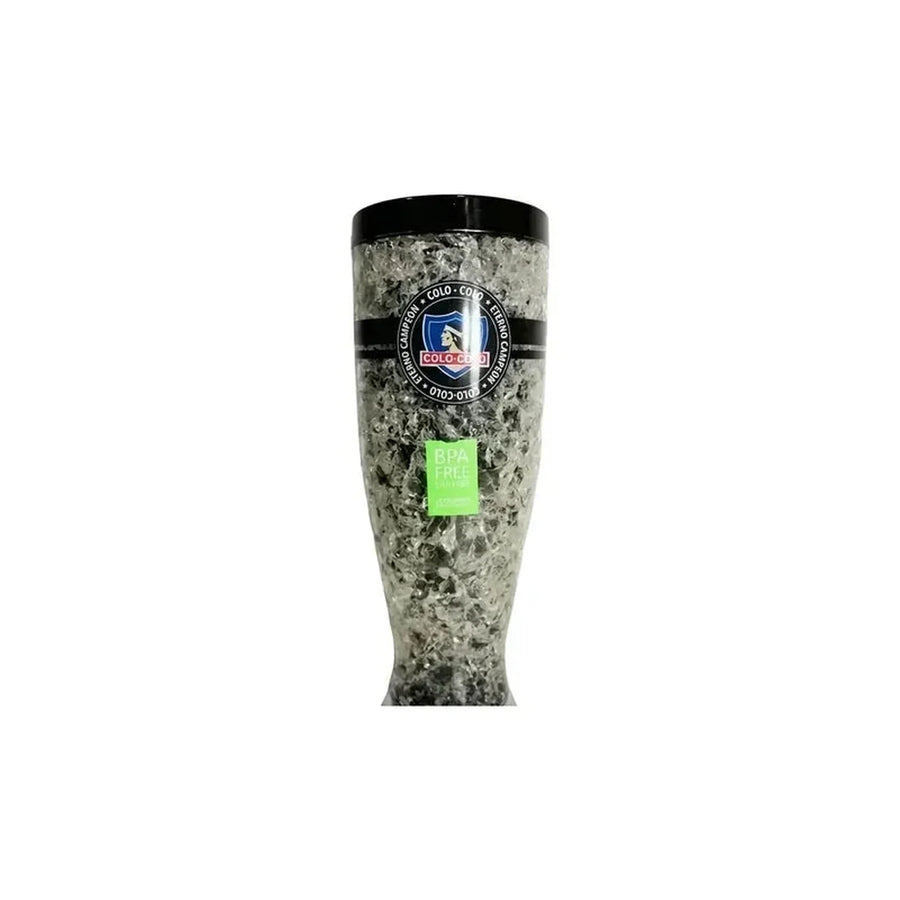 Vaso Frozen Gel Colo Colo Schopero Cerveza Original  600 Ml. Blanco