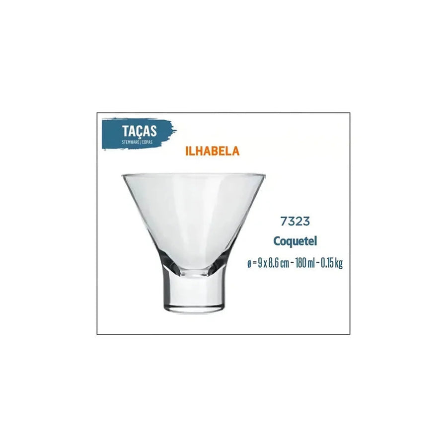 Vaso Nadir Ilhabela 7323 De 180ml Color Transparente Pack12 Unidades