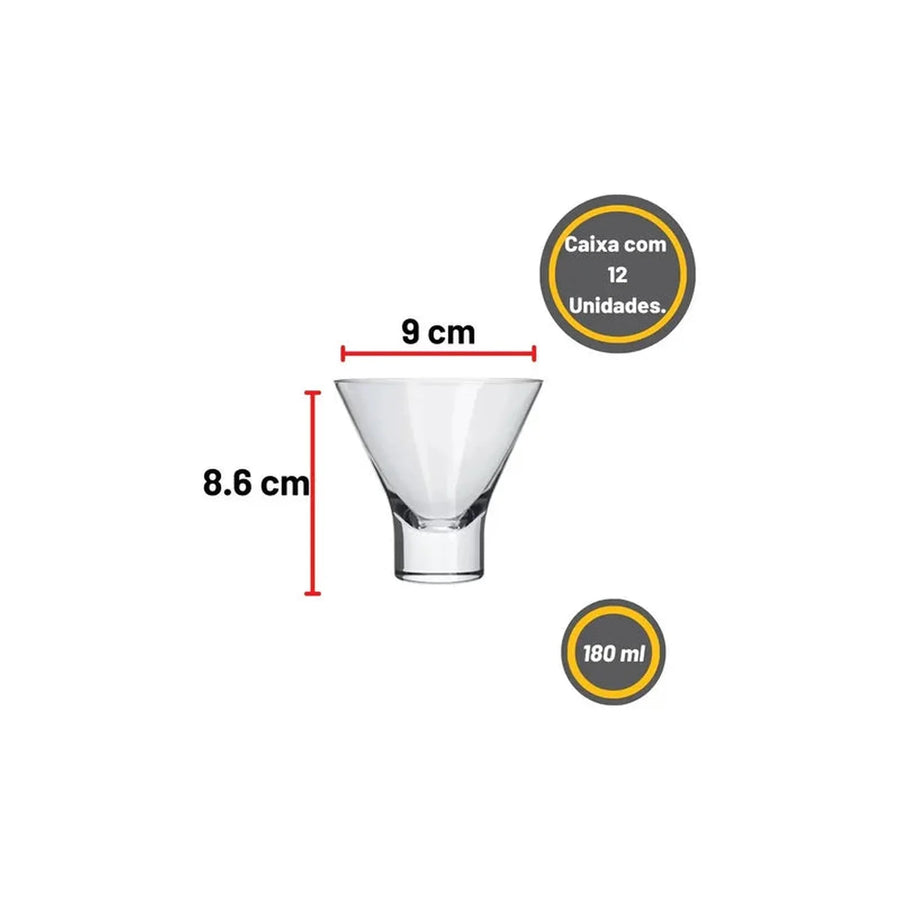 Vaso Nadir Ilhabela 7323 De 180ml Color Transparente Pack12 Unidades
