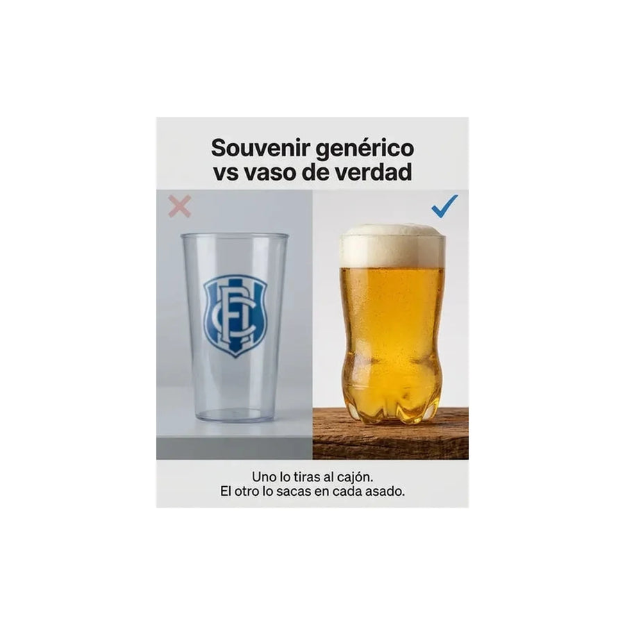 Vaso Premium 790 Ml Botella Cortada U De Chile Blanco