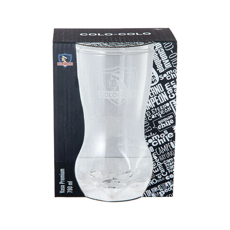Vaso Premium 790 Ml Botella Cortada U De Chile Blanco