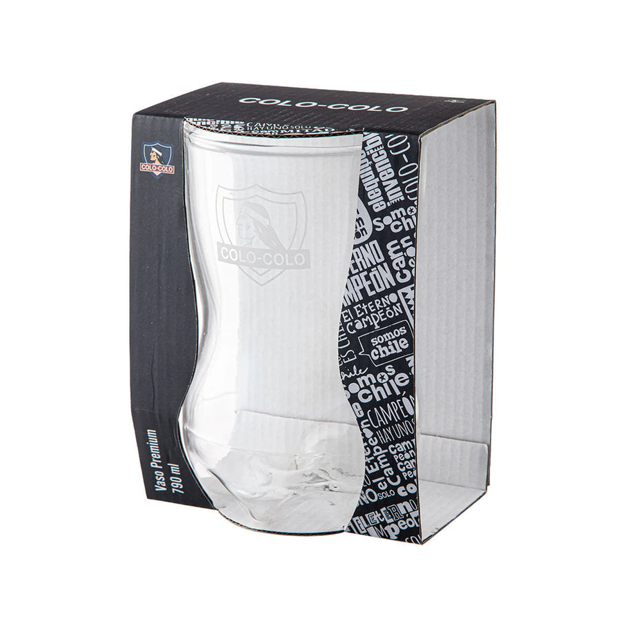 Vaso Premium 790 Ml Botella Cortada U De Chile Blanco
