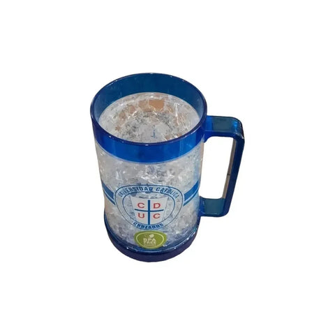 Vaso Shopero 600 Ml Plástico Titanio Universidad Católica Para Bebidas Frías U. Catolica