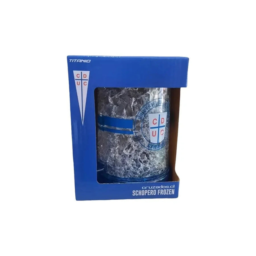Vaso Shopero 600 Ml Plástico Titanio Universidad Católica Para Bebidas Frías U. Catolica