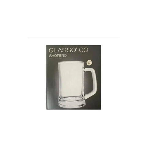 Vaso Shopero De Vidrio Glasso Para Cerveza 500ml Color Transparente Trasparente